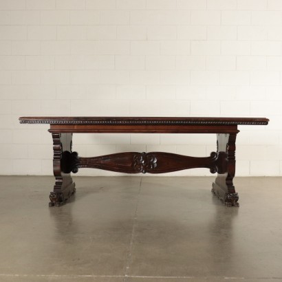 antiguo, mesa, mesa antigua, mesa antigua, mesa italiana antigua, mesa antigua, mesa neoclásica, mesa del siglo XIX, mesa de estilo neorrenacentista