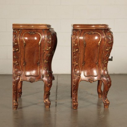 Pair of Bedside Table Marple Italy 20th Century