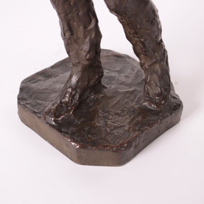 Paysan Luigi Panzeri (1865-1939) Bronze Sculpture Italie Début 1900