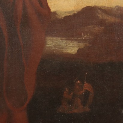 Heiliger Franziskus von Paola Öl auf Leinwand Italien XVIII Jhd