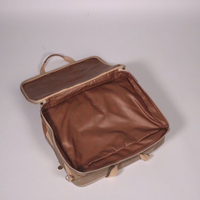 Vintage Borbonese Duffel Bag Leather Italy 1970s-1980s