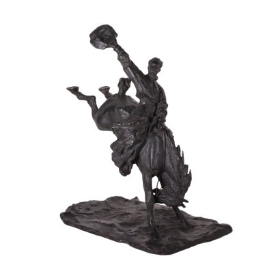 Rodeo-Ritter Skulptur Bronze - XX Jhd