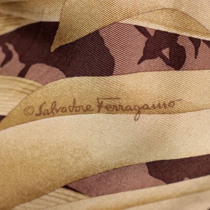 Vintage Ferragamo Cardigan Wool Silk Italy 1980s