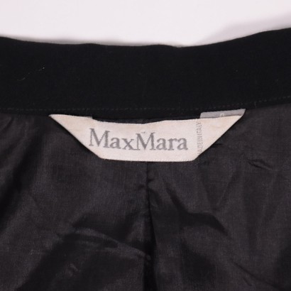 Vintage Max Mara Black Dress Italy 1980s 1990s