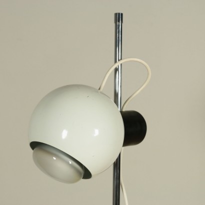 Floor Lamp Enamelled Aluminum Chromed Metal Italy 1960s 1970s