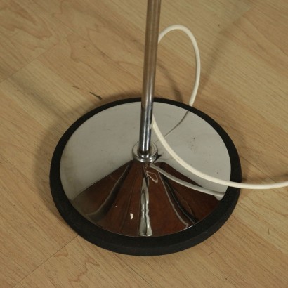 Floor Lamp Enamelled Aluminum Chromed Metal Italy 1960s 1970s