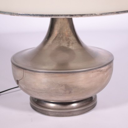Lampe de Table Métal argenté Méthacrylate Italie Années 60-70
