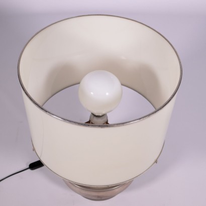 Lamp Silvered Metal and Methacrylate Italy 1960s-1970s