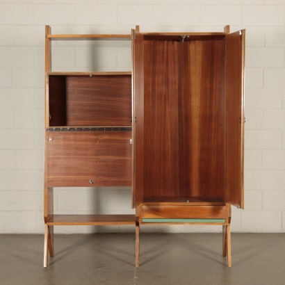 Piece of Furniture Mahogany Veneer Formica Italy 1950s-1960s