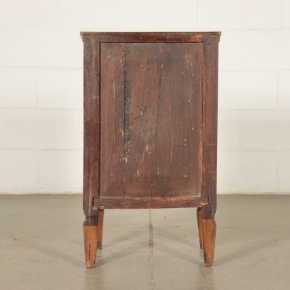 Neo-Classical Bedside Table Maple Cherry Walnut Italy Second Half 1700