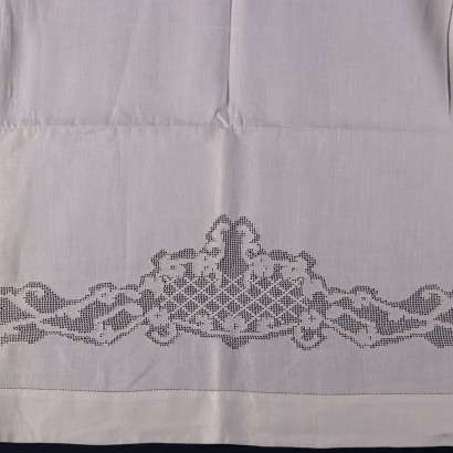 Bedsheet Made with Sicilian Processing Linen Italy 19th Century
