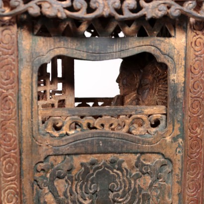 Escultura de madera china