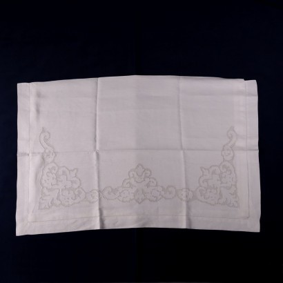 Double Bedsheet with 2 Pillowcases Linen Italy 20th Century