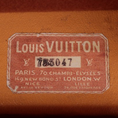 Louis Vuitton Malle A Chaussures Oil Cloth Paris France 1925