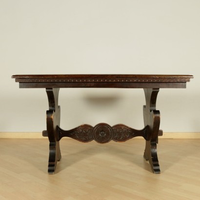 Neo-Renaissance Revival Table Beech Italy 20th Century