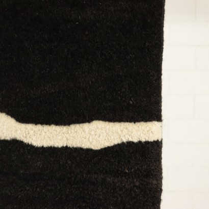 Black Carpet Wool Italy Sartori Collection