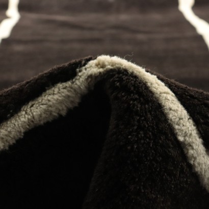 Black Carpet Wool Italy Sartori Collection