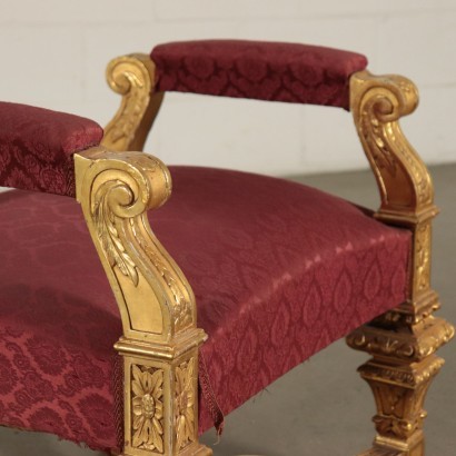 Pair of Neo-Classical Revival Benches Italy 19th Century