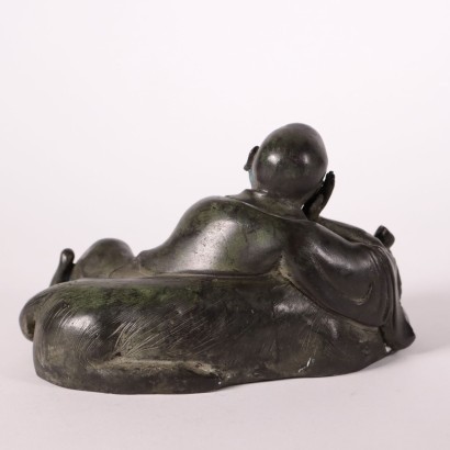Bronze Figure of Lohan Pindola China 20th Century