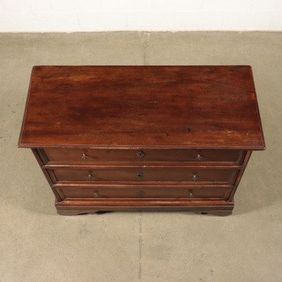 Chest of Drawers Walnut and Silver Fir Italy 18th Century