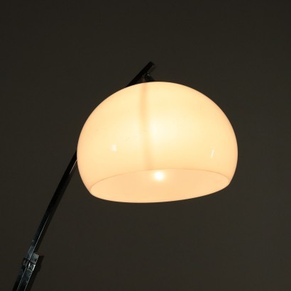 Lamp Marble Chromed Metal Methacrylate Italy 1960s 1970s