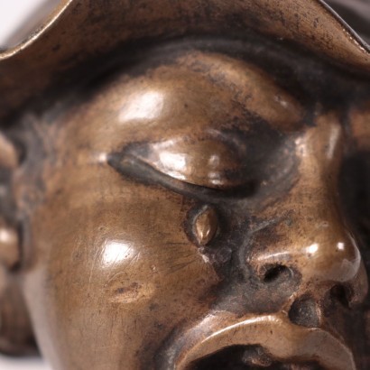 Buste de Bébé Pleurant Sculpture Bronze Italie '900