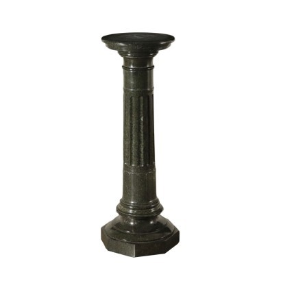 antigüedades, columna, antigüedades de columna, columna antigua, columna italiana antigua, columna antigua, columna neoclásica, columna del siglo XIX, columna de mármol serpentina verde