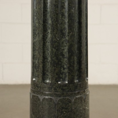 Green Serpentine Marble Column Italy 20th Century