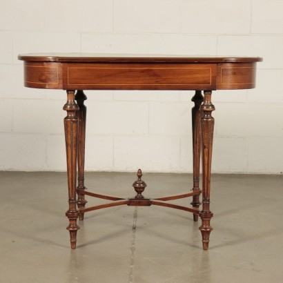 Petite table Style Napoléon III Erable Noyer Italie '900