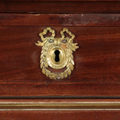 Empire Revival Chest of Drawers With Mirror Italy 19th-20th Century