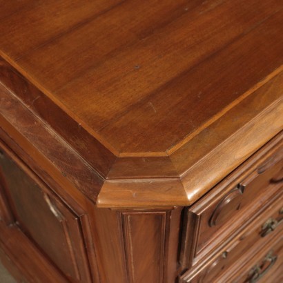 Walnut Chest of Drawers Made With Ancien Woods Italy 20th Century