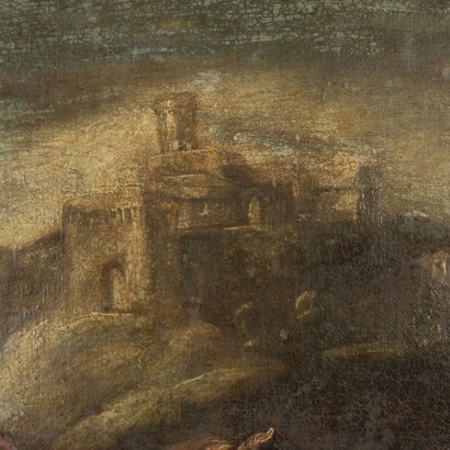 Battle Scene Neapolitan School Oil On Canvas 17th Century