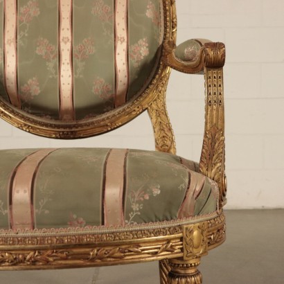 Louis XIV Revival Armchair Italy 19th-20th Century