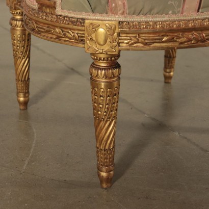 Louis XIV Stil Sessel Holz Italien XIX-XX Jhd