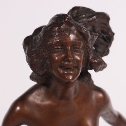Female Nude Bronze Sculpture Italy Gabriele Parente (1875-1899)