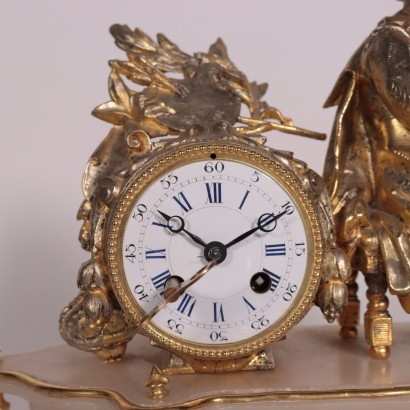 Horloge Albâtre France XIX-XX Siècle