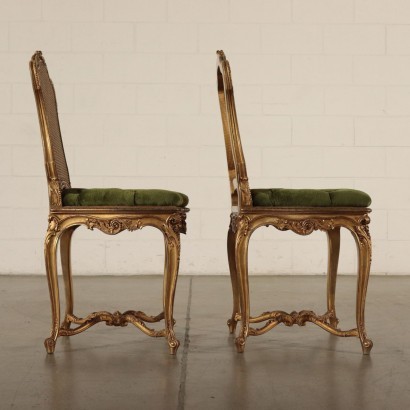 antiquariato, sedia, antiquariato sedie, sedia antica, sedia antica italiana, sedia di antiquariato, sedia neoclassica, sedia del 800,Coppia di Sedie in Stile Rococò