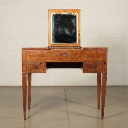 Neo-Classical Revival Desk Walnut Veneer Italy 20th Century