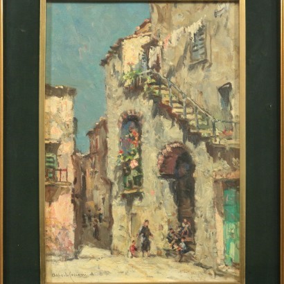 Alberto Cecconi Oil on Canvas 20th Century