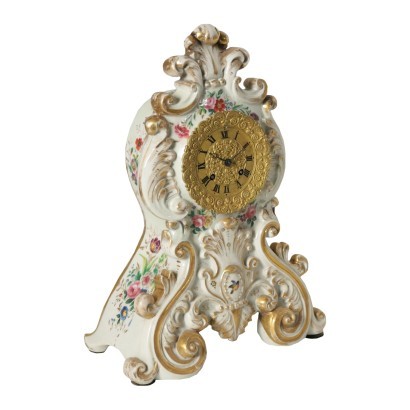 Table Clock Ceramic France 19th Century