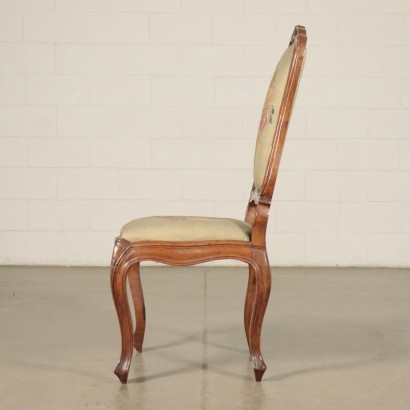 Antik, Stuhl, antike Stühle, antiker Stuhl, antiker italienischer Stuhl, antiker Stuhl, neoklassizistischer Stuhl, Stuhl des 19. Jahrhunderts, Gruppe von vier Barockstühlen
