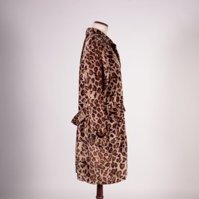 Vintage Background Faux Fur Coat 1990s
