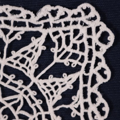 Pair of Doily Made with a Needle-Point Machining