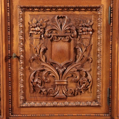 Neo-Renaissance Reviva Cupboard Walnut Italy 20th Century