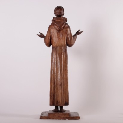 Statue Representing St. Francisco Gypsum 1930s