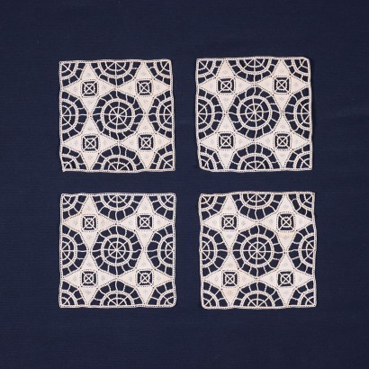 4 Inserts with Geometrical Motifs made with Needle-Point Machining