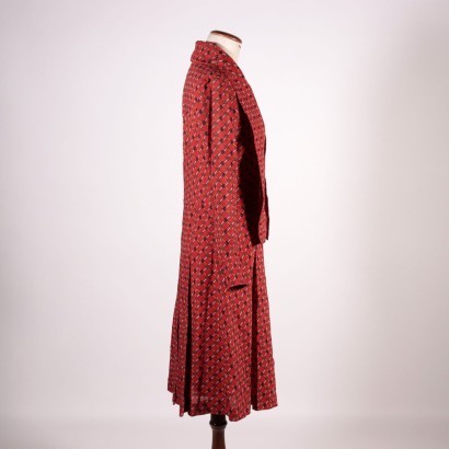 Robe Longuette Vintage Laine Taille 42 Italie Années 1970-1980