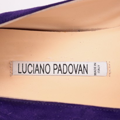 Luciano Padovan Purple Suede Ballarinas