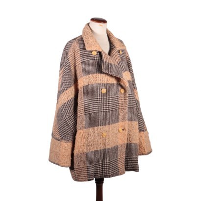 Vintage Pince of Wales Coat 1970s-1980s