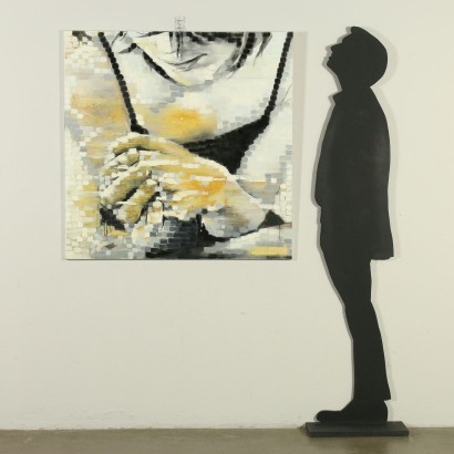 Emanuele Pavarotti Mixed Media on Canvas Contemporary Art